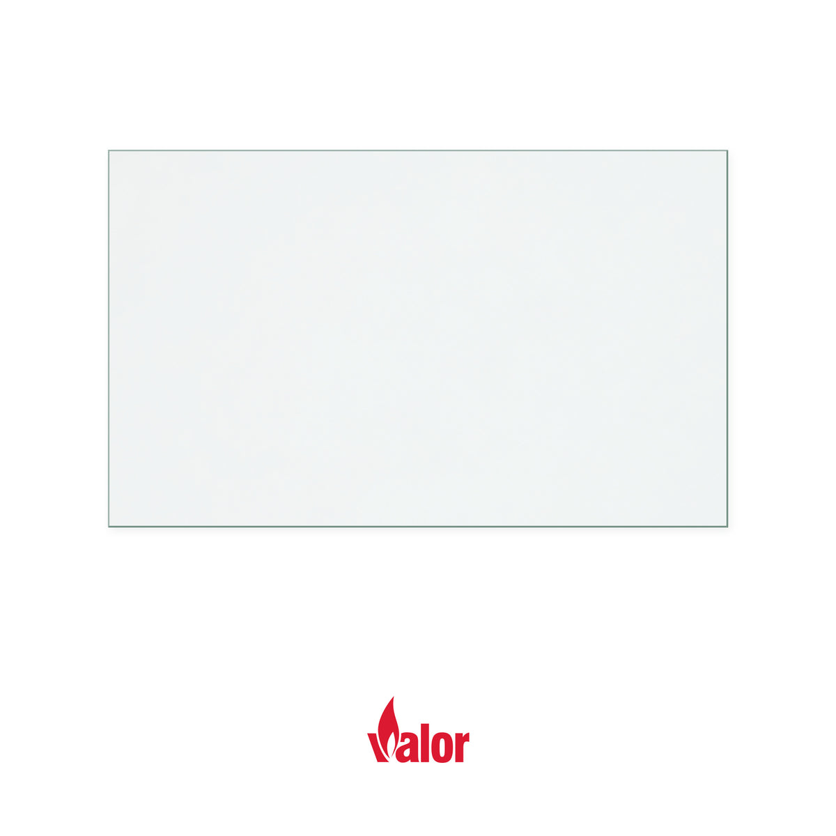 Valor Baltimore (Single Door) replacement stove glass, 225 mm high x 370 mm wide, 4 mm thick
