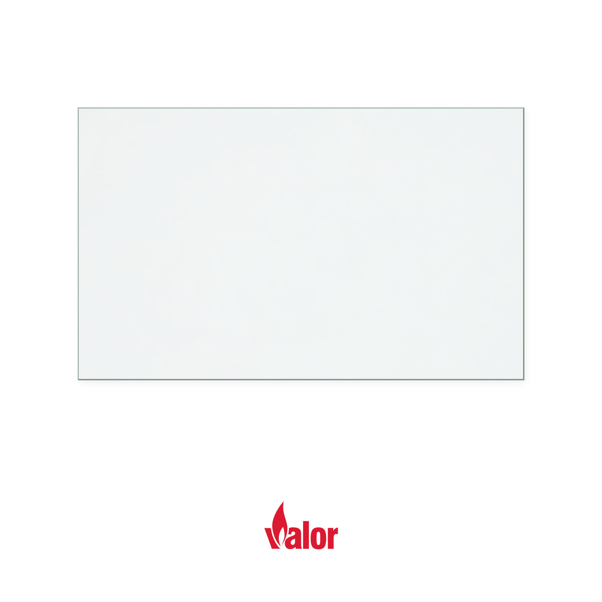 Valor Hilite Oxy replacement stove glass, 250 mm high x 410 mm wide, 4 mm thick