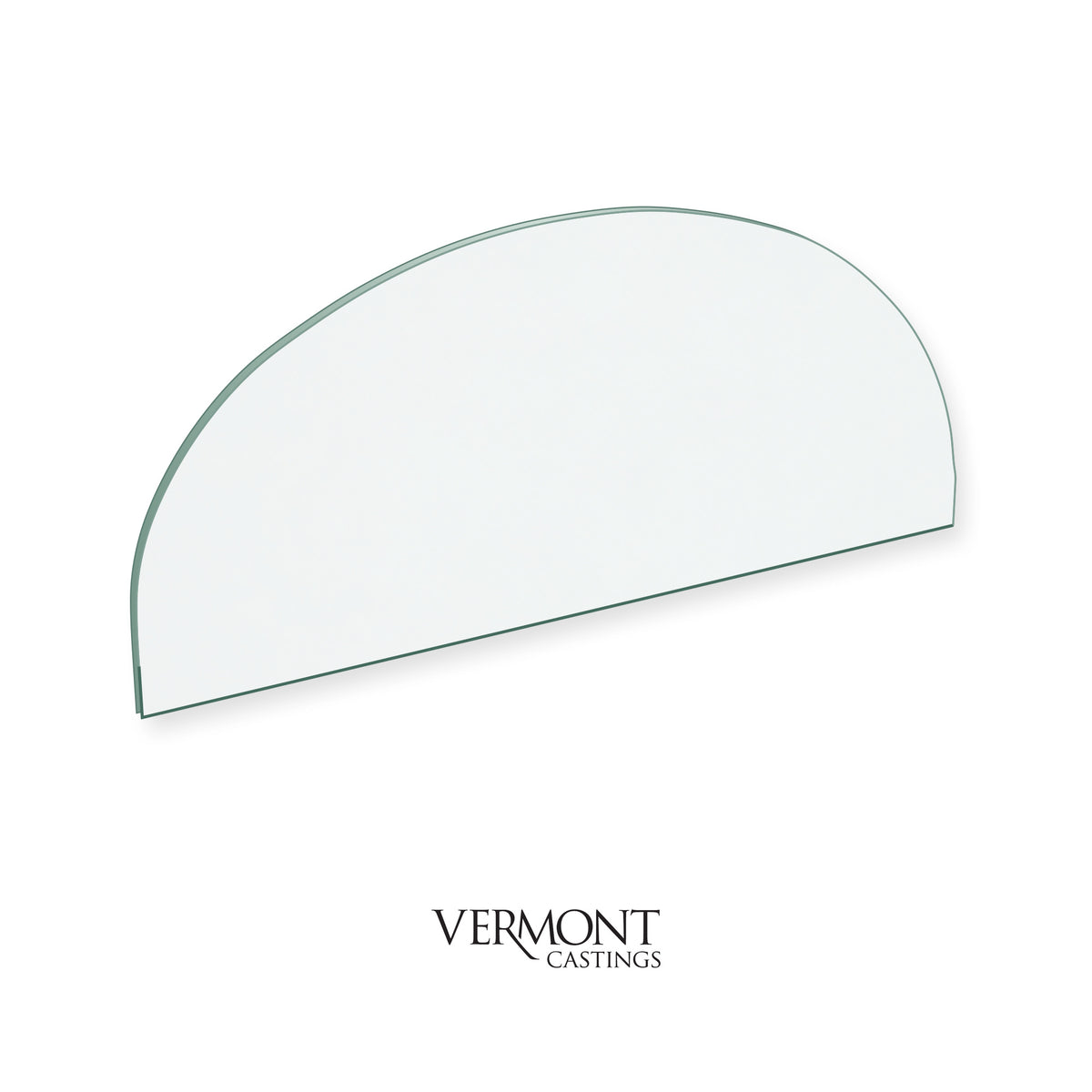 Vermont Resolute (With Drop Down Door) replacement stove glass, 128 mm high x 290 mm wide, 4 mm thick