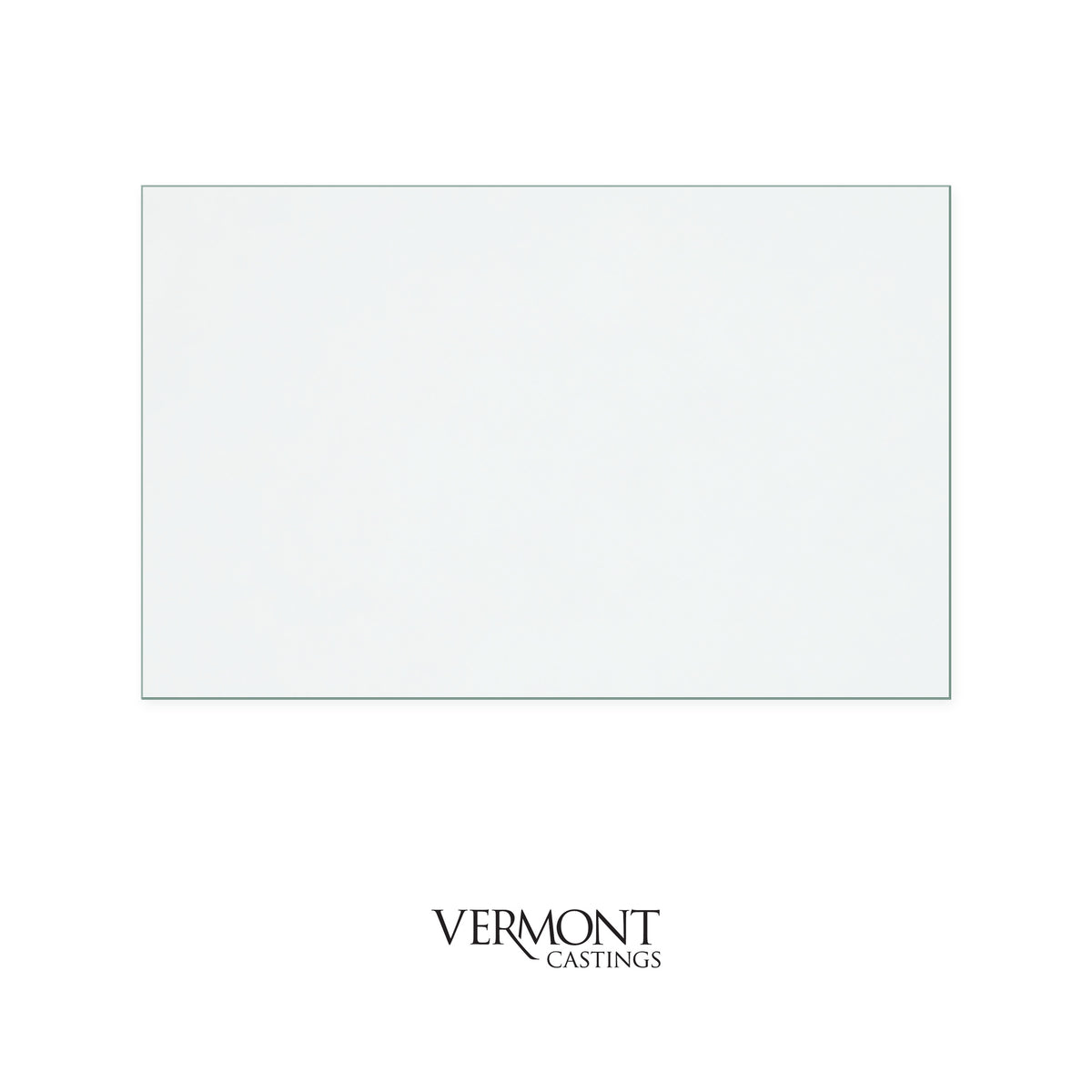 Vermont Seville replacement stove glass, 260 mm high x 410 mm wide, 4 mm thick