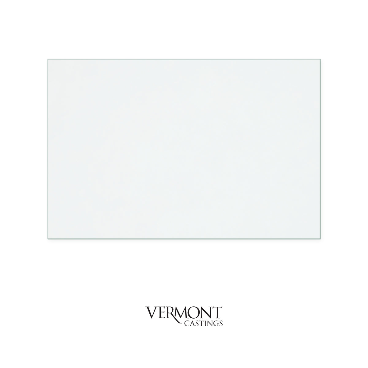 Vermont Dauntless replacement stove glass, 274 mm high x 415 mm wide, 4 mm thick