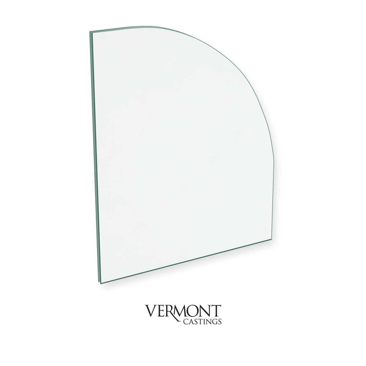 Vermont Vigilant replacement stove glass, 205 mm high x 165 mm wide, 4 mm thick
