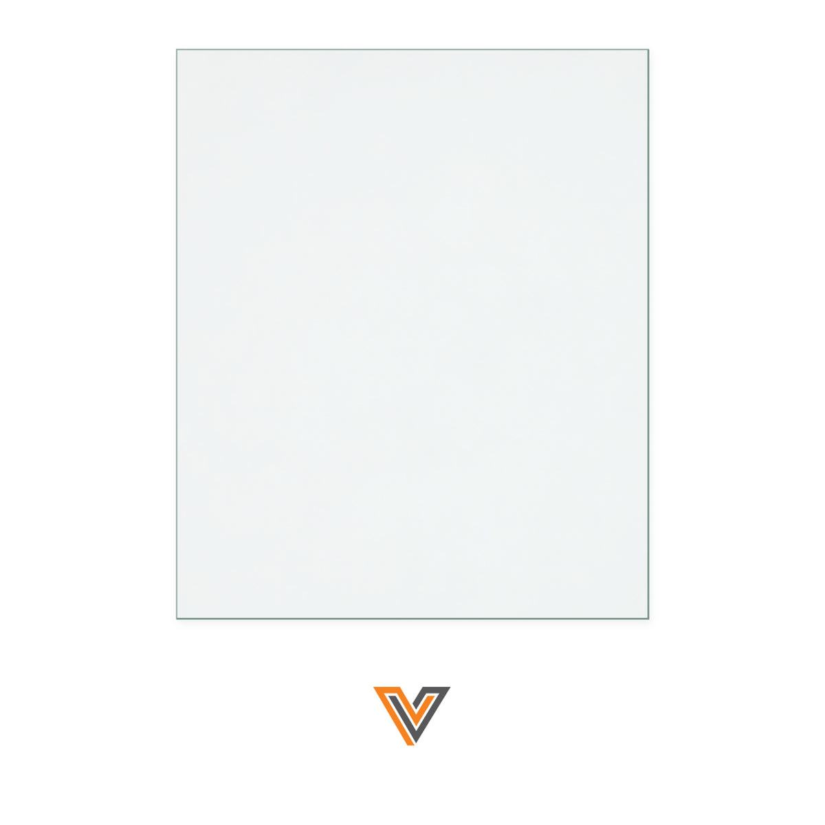 Victoria Cube replacement stove glass, 350 mm high x 290 mm wide, 4 mm thick