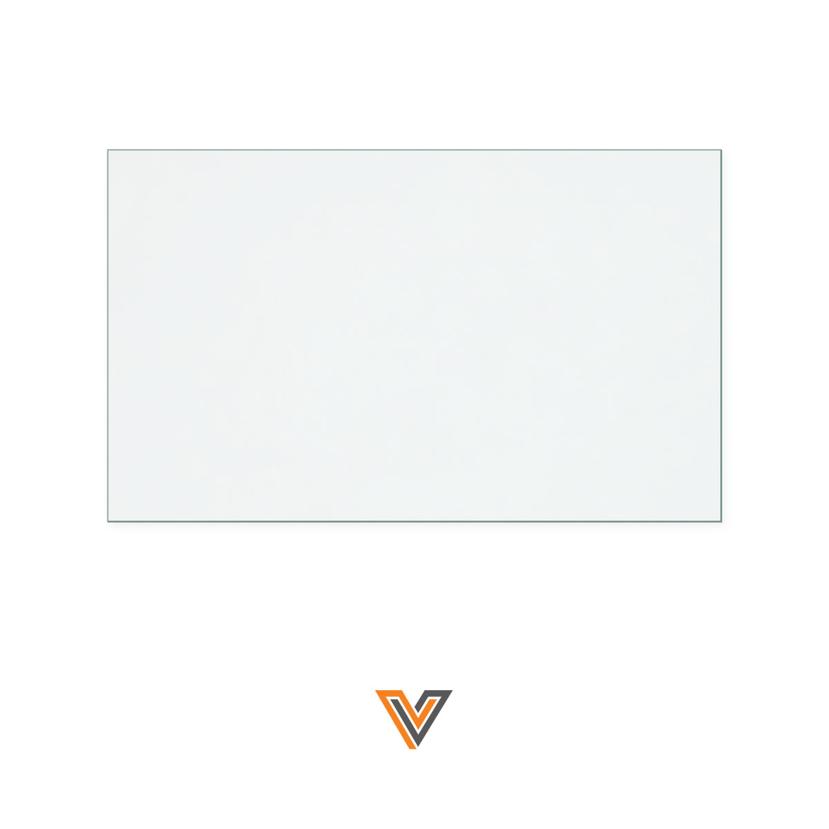 Victoria Delta replacement stove glass, 223 mm high x 368 mm wide, 4 mm thick