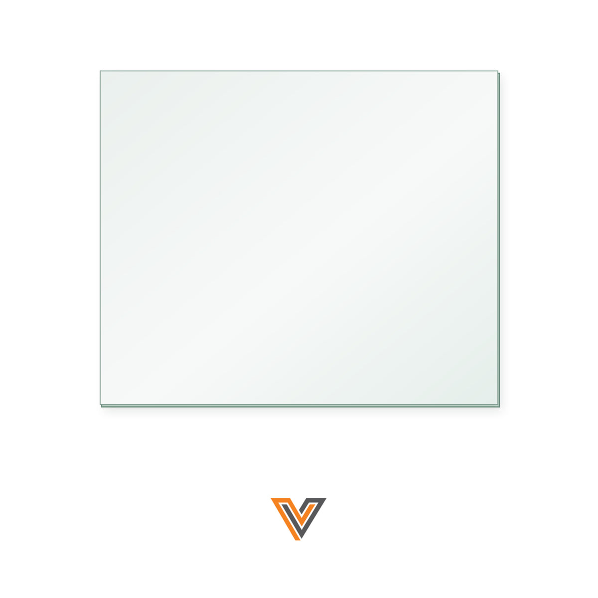 Victoria Quattro Bora Lux replacement stove glass, rectangle