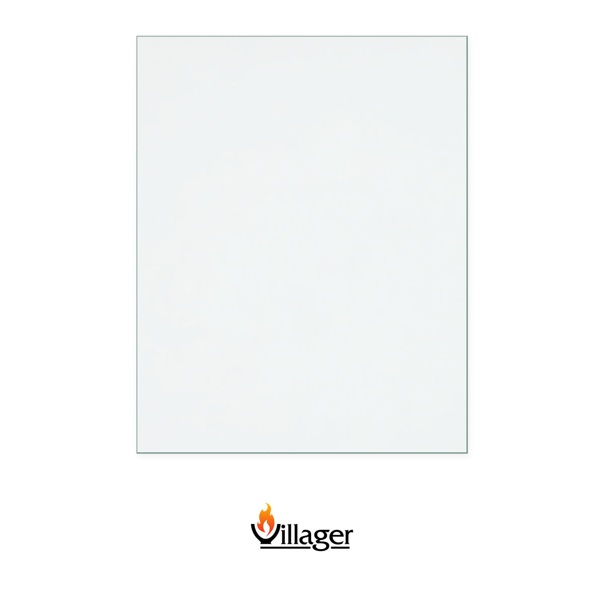 Villager Duo 12 replacement stove glass, 265 mm high x 210 mm wide, 4 mm thick