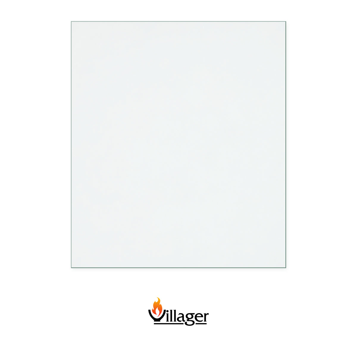 Villager Heron 5 replacement stove glass, 225 mm high x 196 mm wide, 4 mm thick
