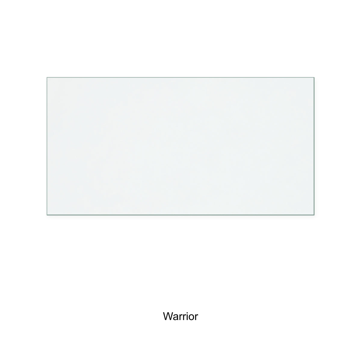 Warrior Elegant replacement stove glass, 170 mm high x 330 mm wide, 4 mm thick