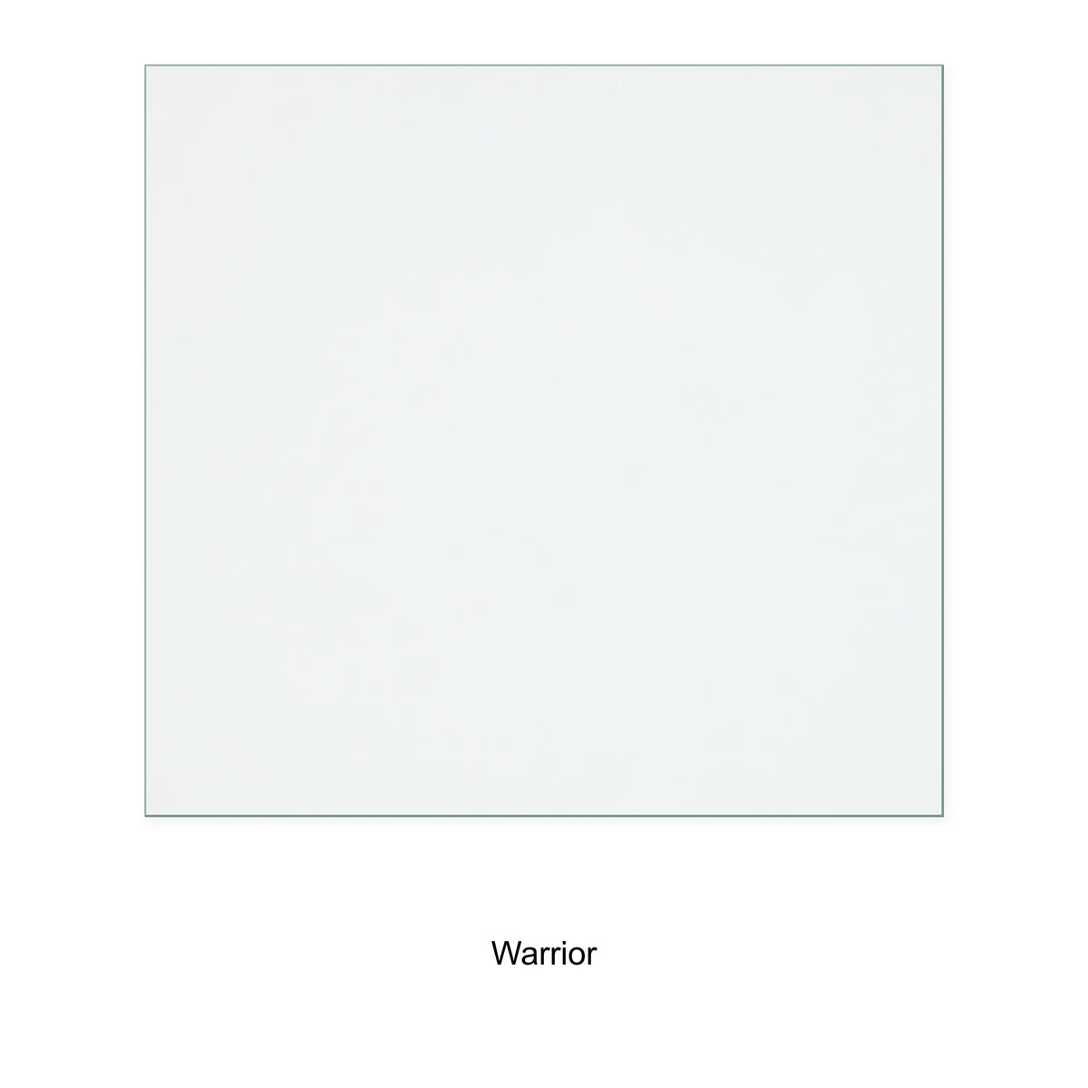 Warrior Emerald replacement stove glass, 209 mm high x 222 mm wide, 4 mm thick