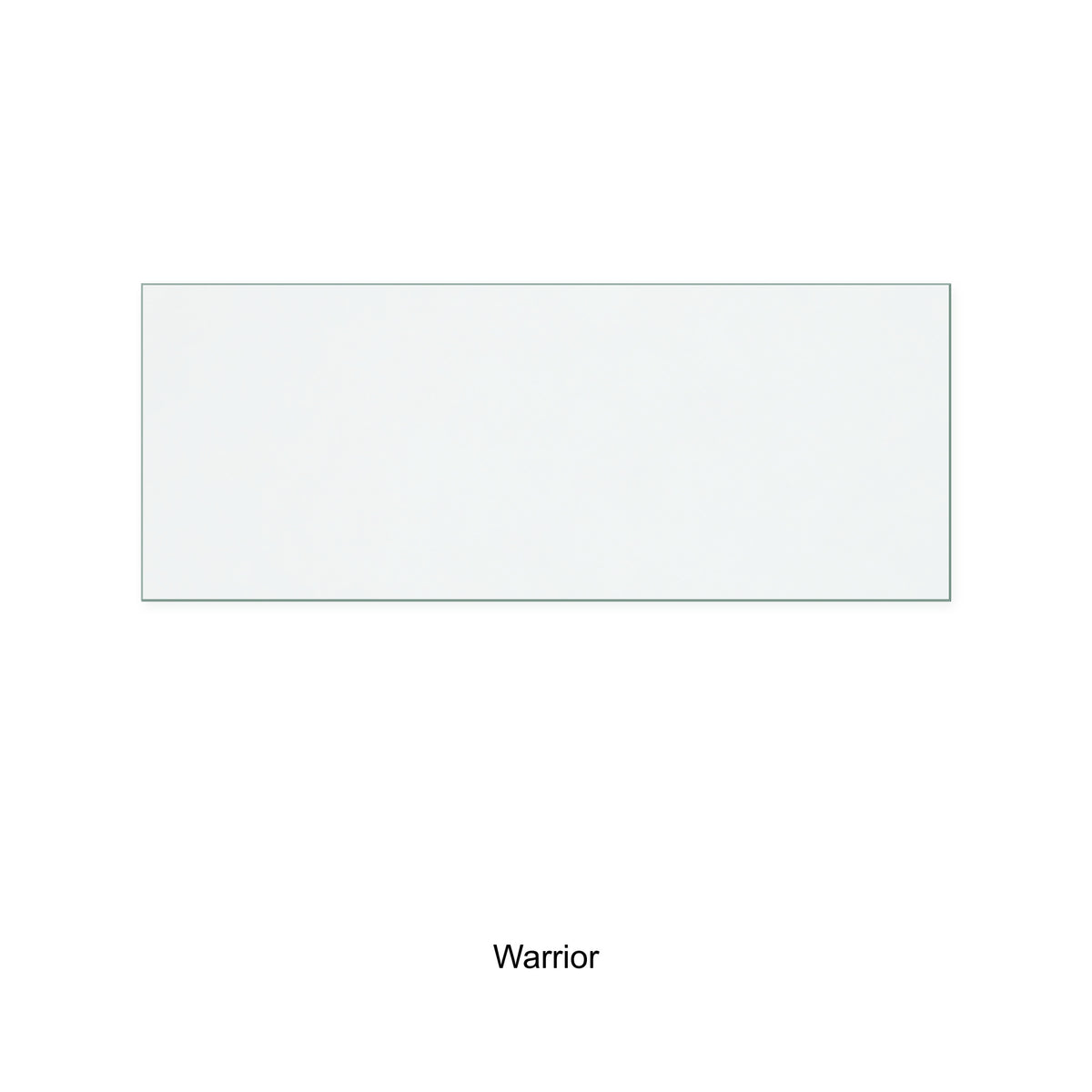 Warrior Franklin replacement stove glass, 90 mm high x 230 mm wide, 4 mm thick