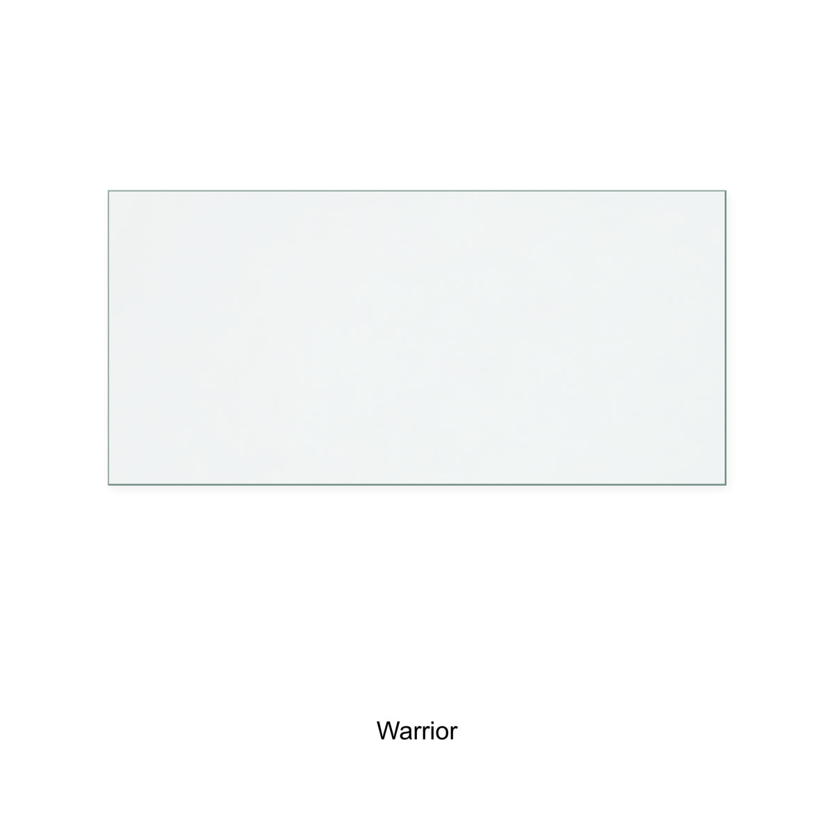 Warrior Junior Victoria replacement stove glass, 100 mm high x 210 mm wide, 4 mm thick