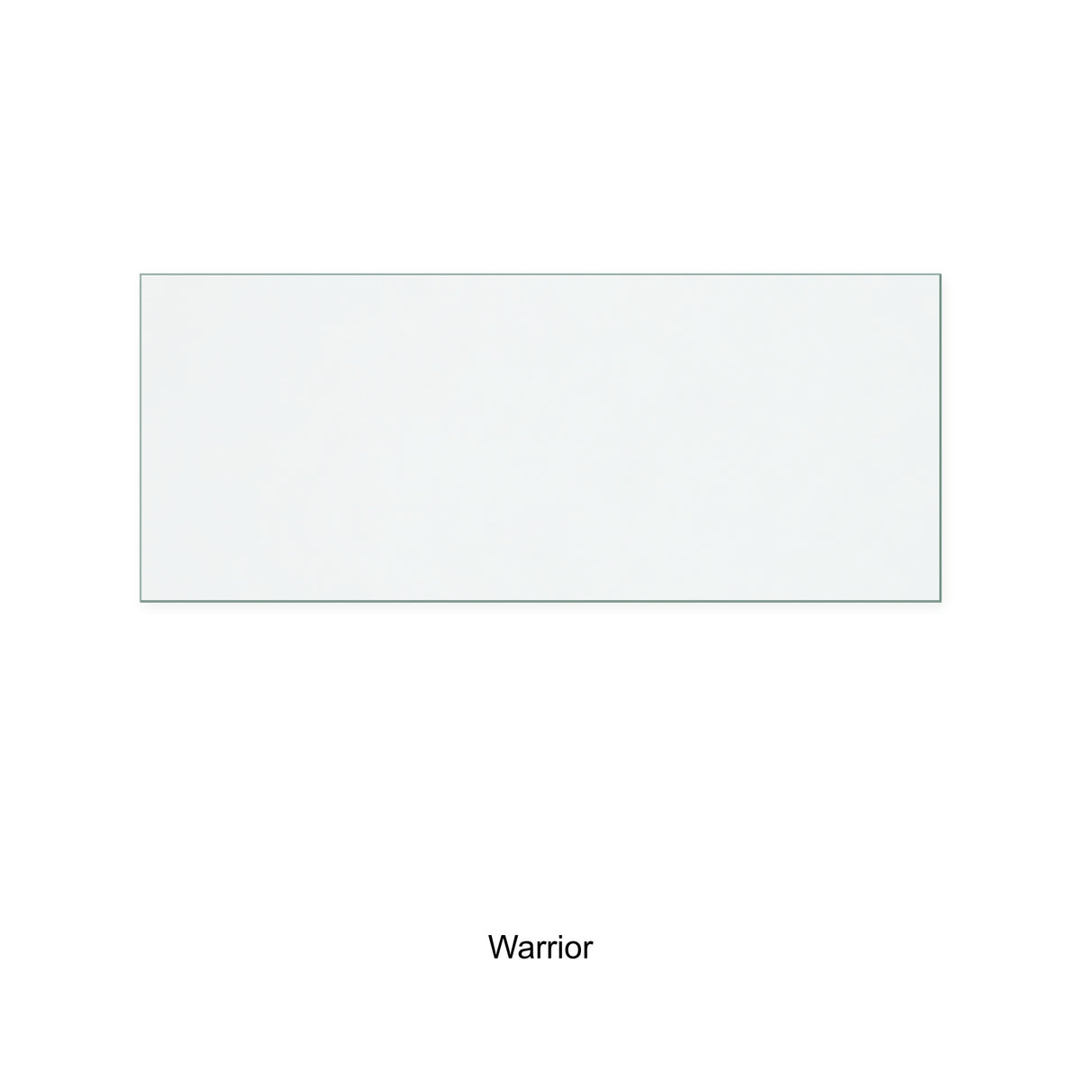 Warrior New Franklin replacement stove glass, 92 mm high x 225 mm wide, 4 mm thick