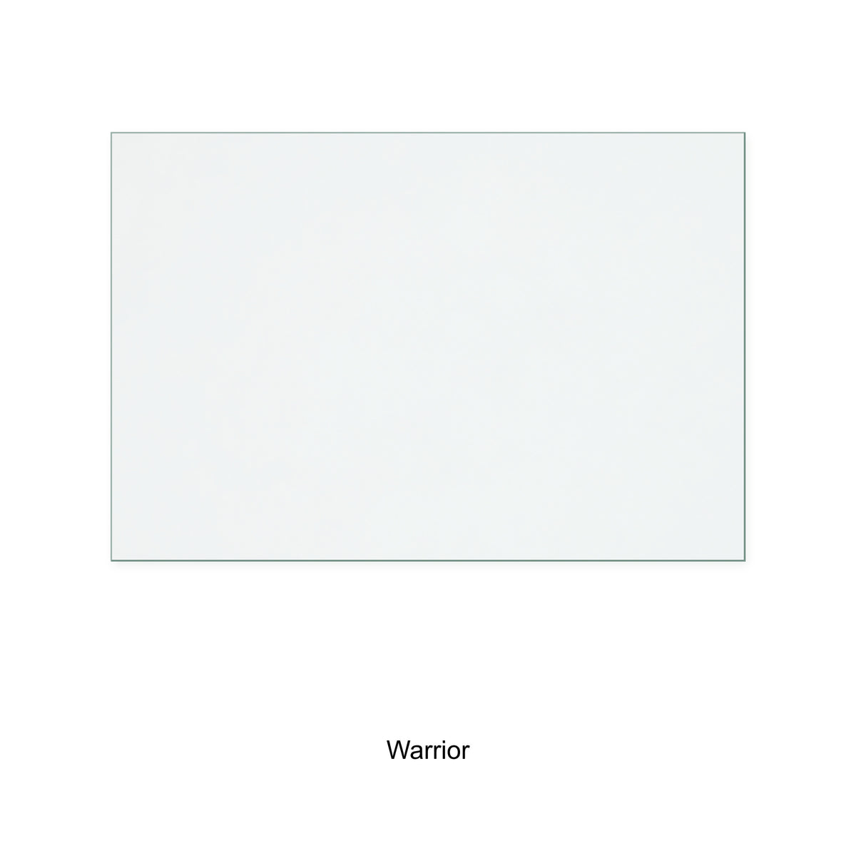 Warrior Prince replacement stove glass, 100 mm high x 148 mm wide, 4 mm thick
