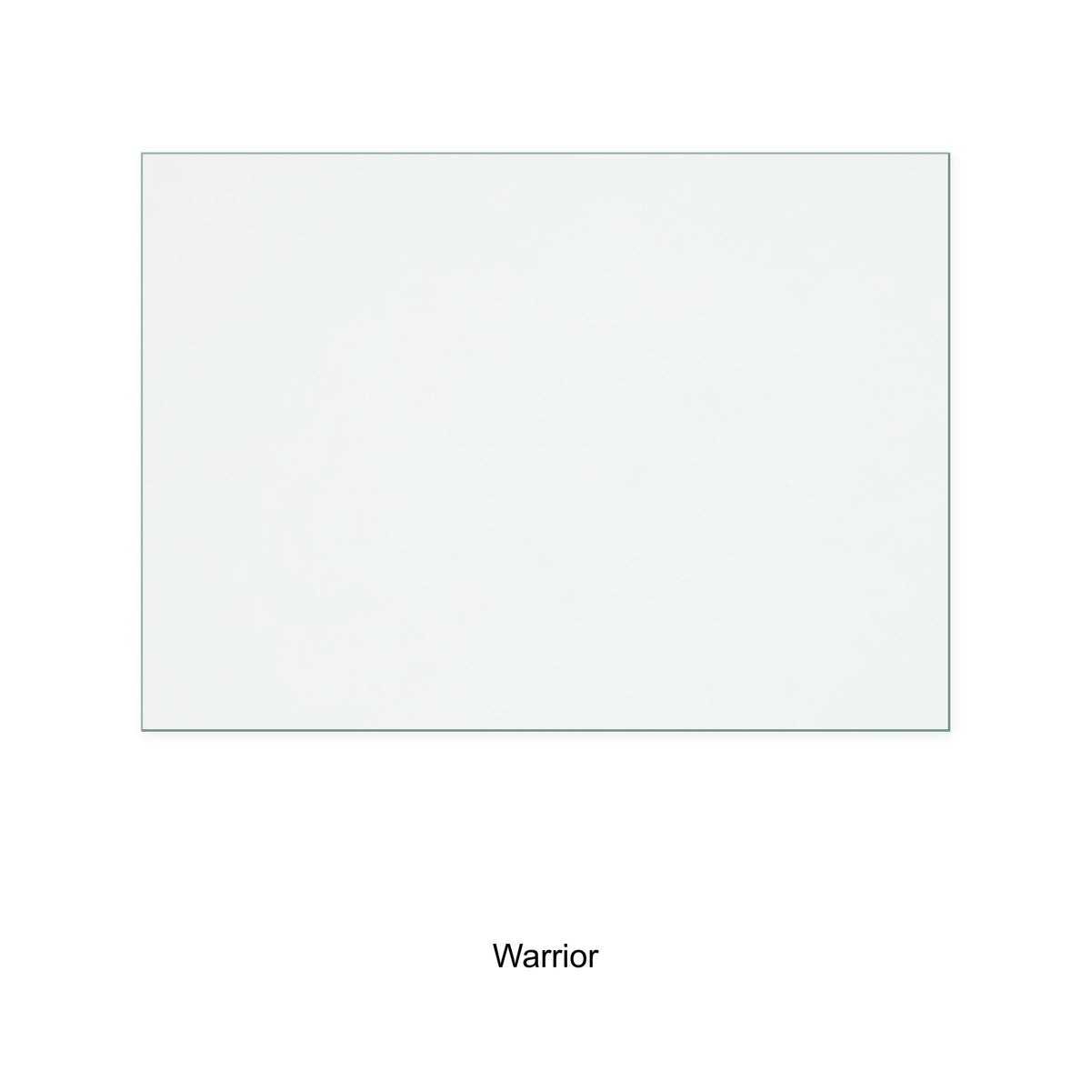 Warrior Ruby (Revised size) replacement stove glass, 296 mm high x 414 mm wide, 4 mm thick