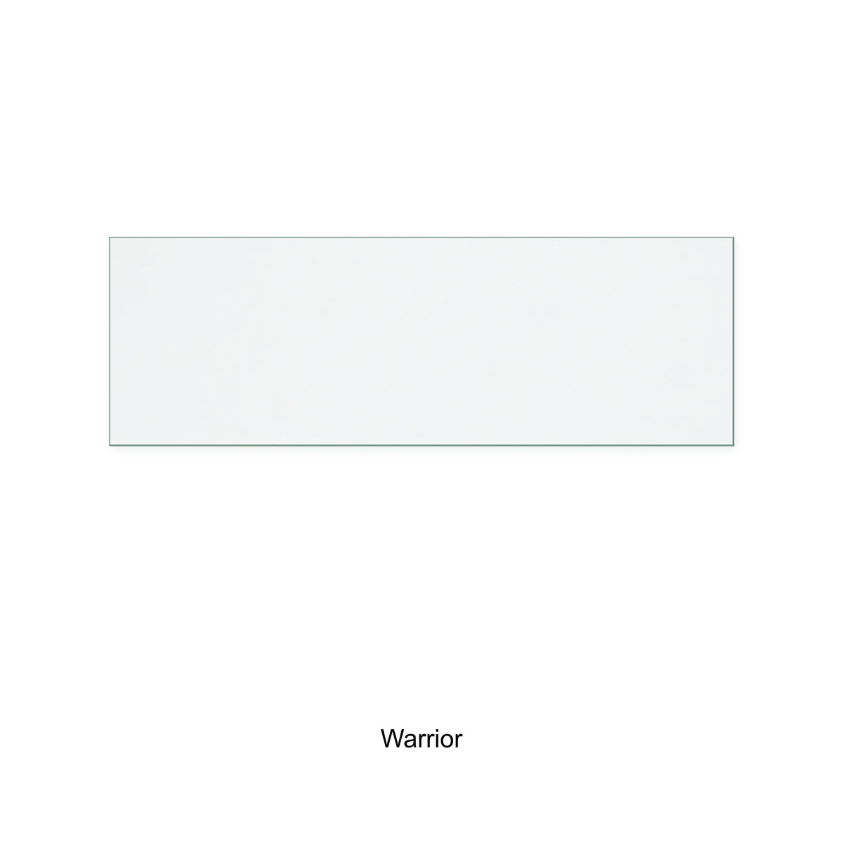 Warrior Utopia replacement stove glass, 90 mm high x 270 mm wide, 4 mm thick