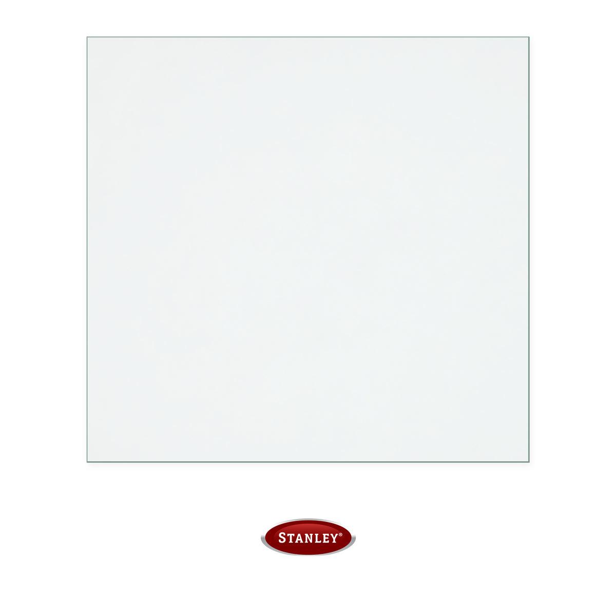 Waterford 106 replacement stove glass, 227 mm high x 236 mm wide, 4 mm thick