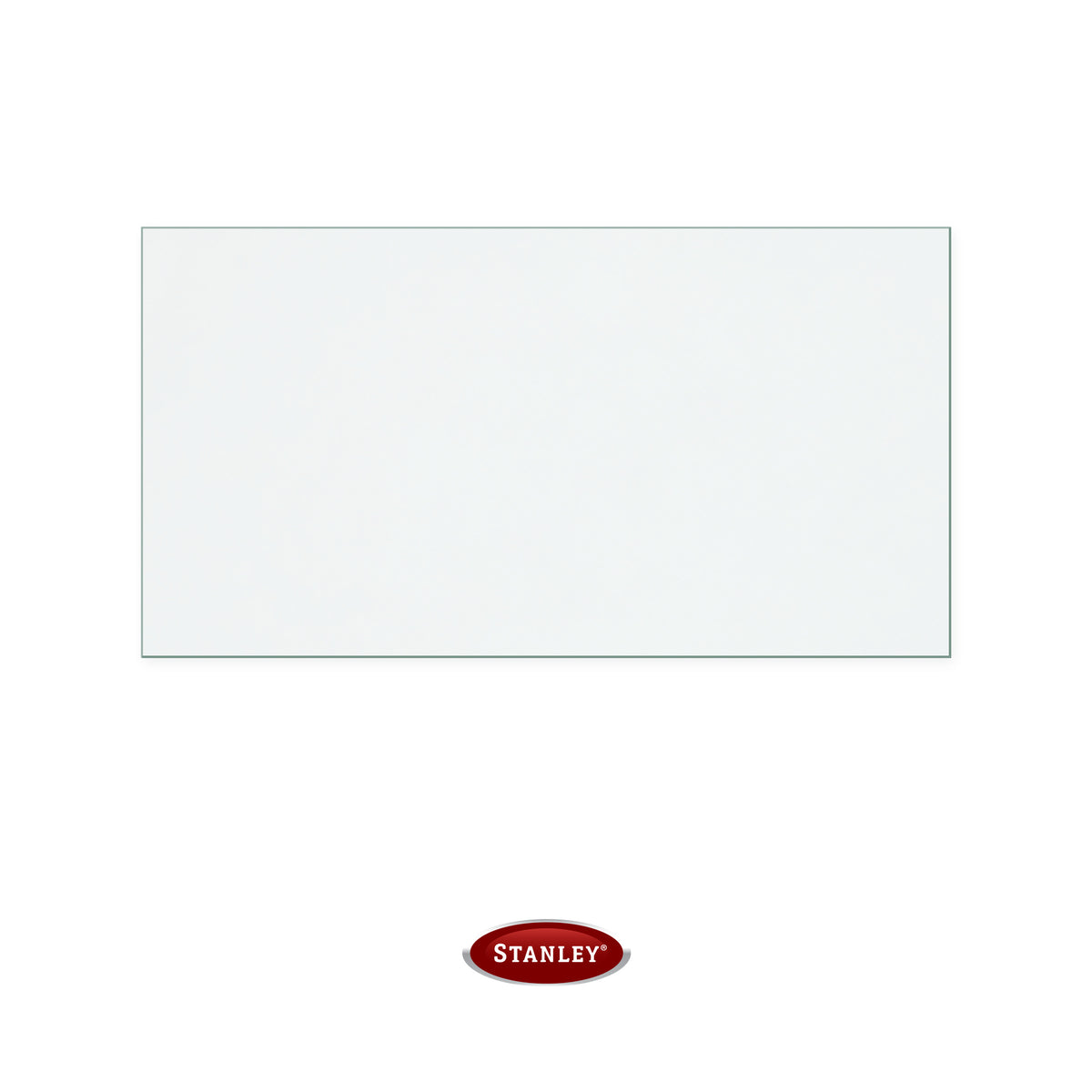 Waterford Trinity replacement stove glass, 264 mm high x 497 mm wide, 4 mm thick