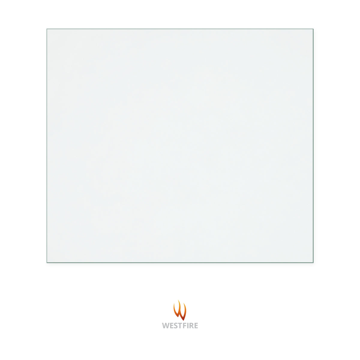 Westfire 18 replacement stove glass, 294 mm high x 335 mm wide, 4 mm thick