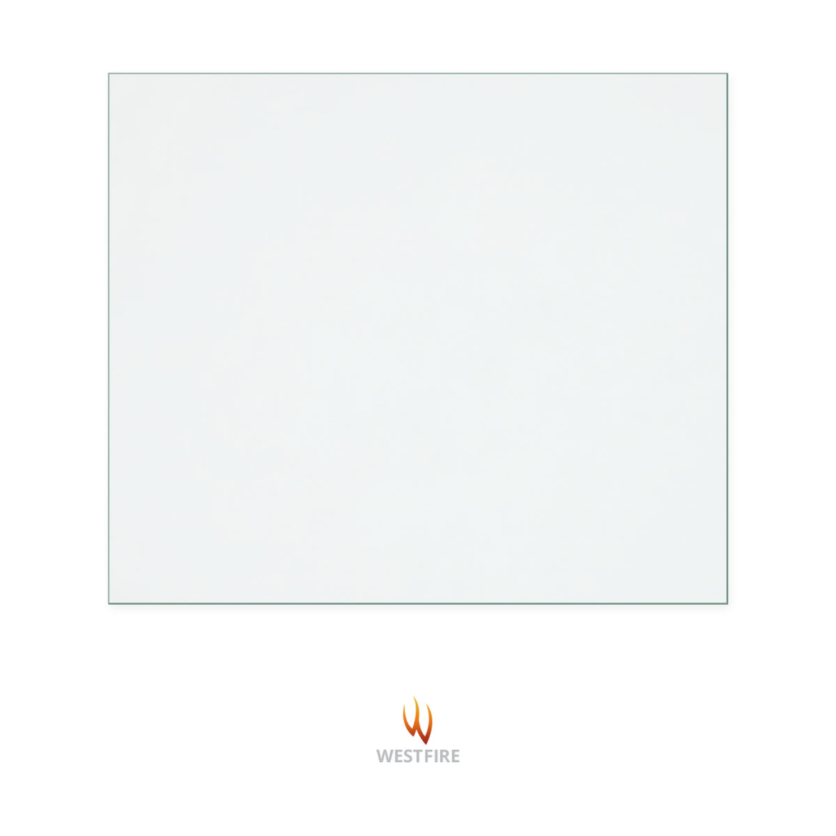 Westfire 5 replacement stove glass, 270 mm high x 315 mm wide, 4 mm thick