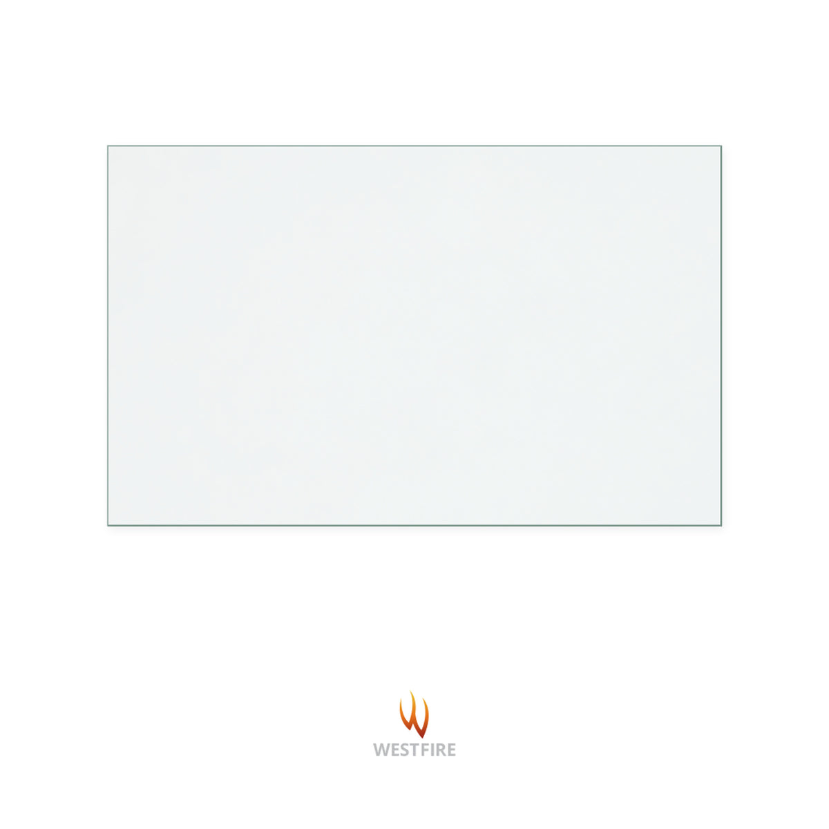 Westfire 2 replacement stove glass, 260 mm high x 420 mm wide, 4 mm thick