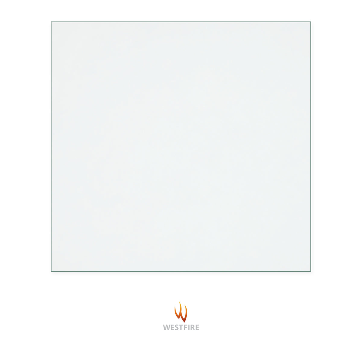 Westfire Mk 2 replacement stove glass, 258 mm high x 268 mm wide, 4 mm thick