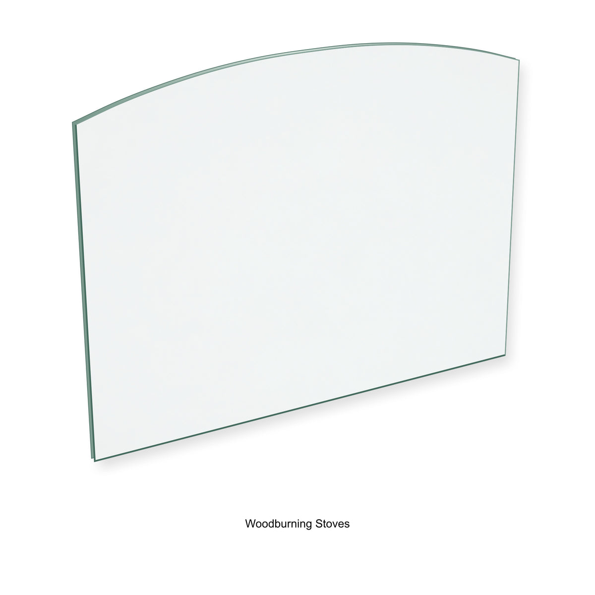 Woodburning Stoves Adorne replacement stove glass, 200 mm high x 262 mm wide, 4 mm thick