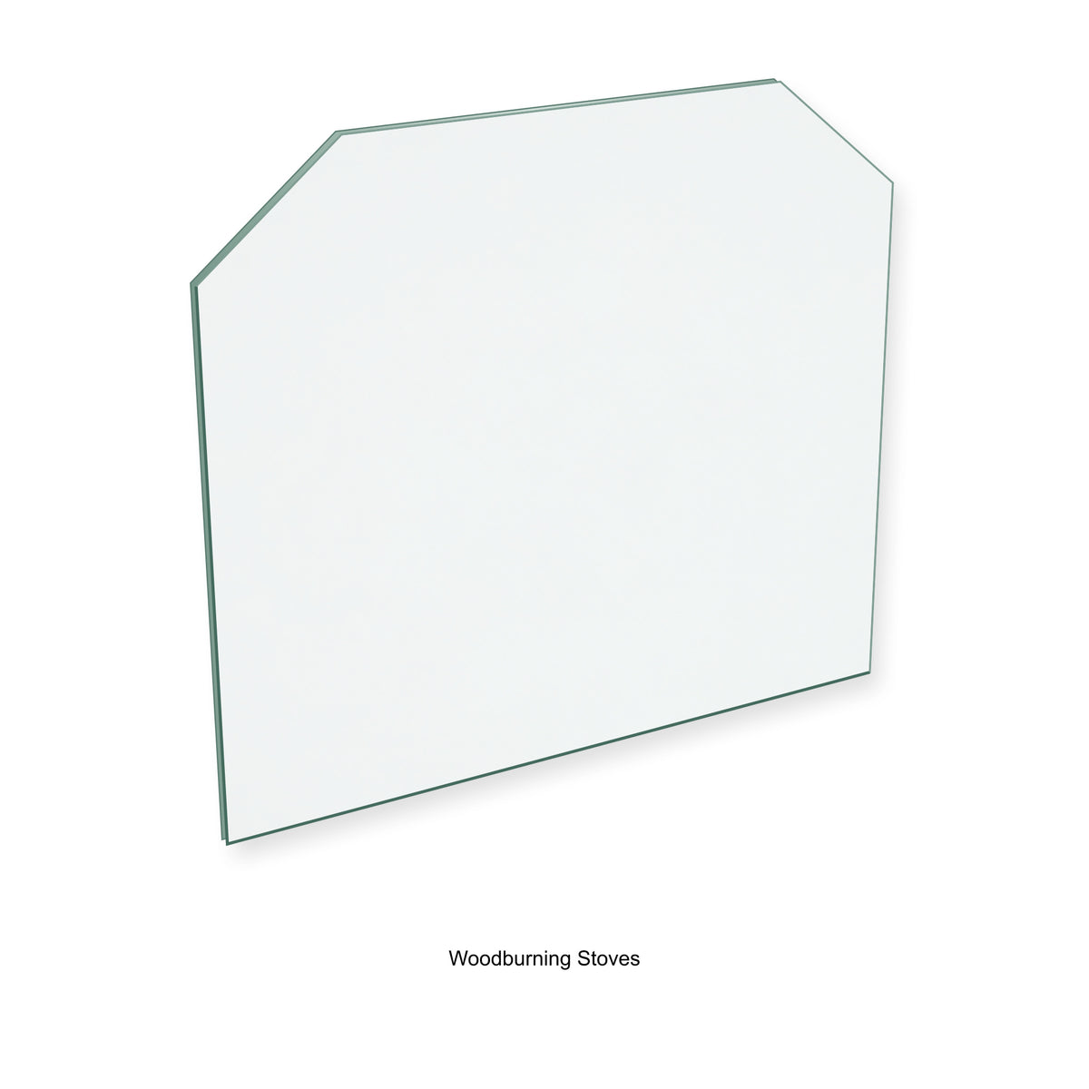 Woodburning Stoves Celtic Kiln 23 replacement stove glass, 230 mm high x 260 mm wide, 4 mm thick