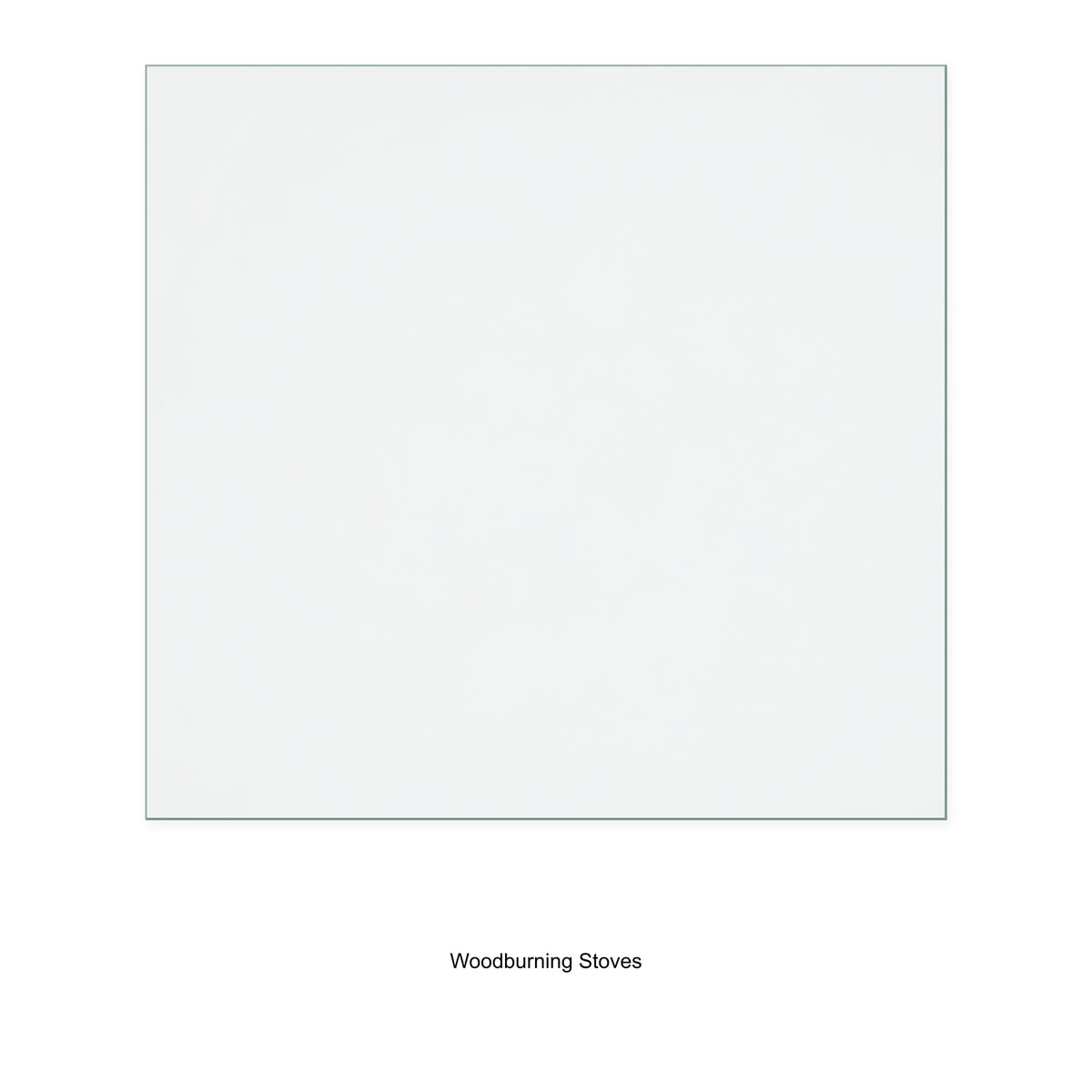 Woodburning Stoves Cottage MK1 replacement stove glass, 260 mm high x 276 mm wide, 4 mm thick