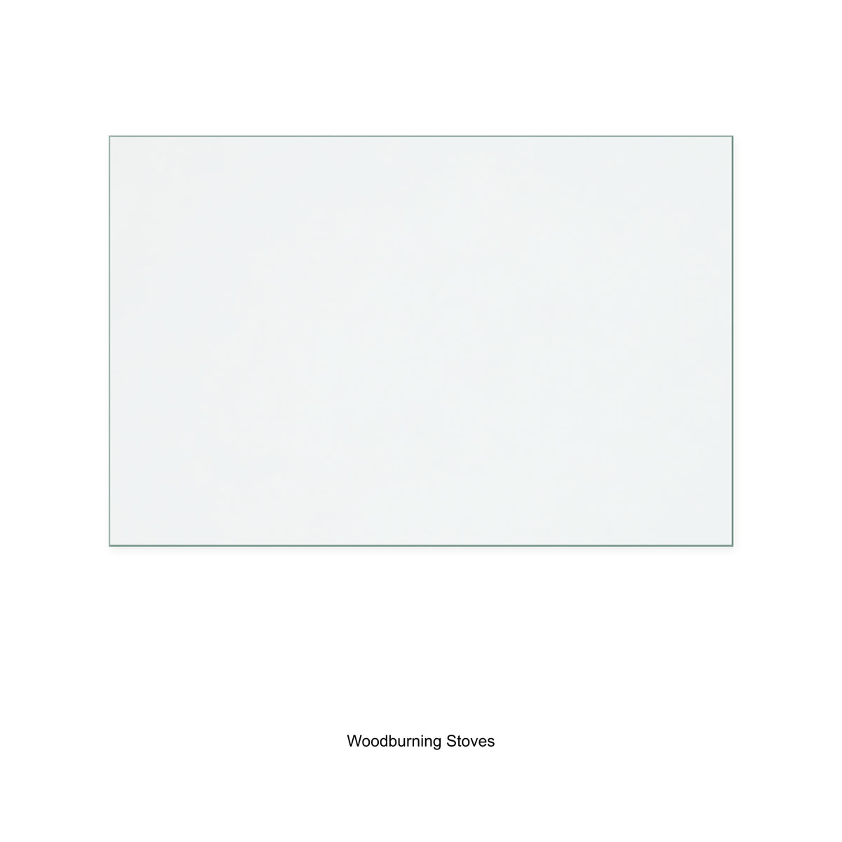 Woodburning Stoves Country Kiln 10 (Glass 1) replacement stove glass, 165 mm high x 251 mm wide, 4 mm thick