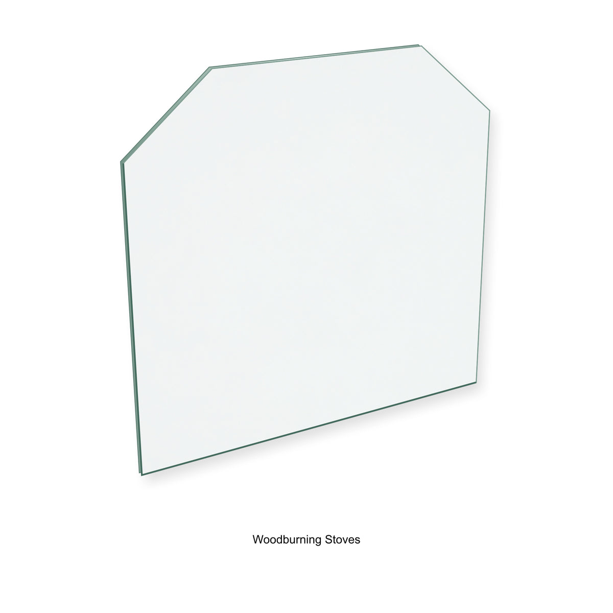 Woodburning Stoves Country Kiln K25 replacement stove glass, 265 mm high x 275 mm wide, 4 mm thick