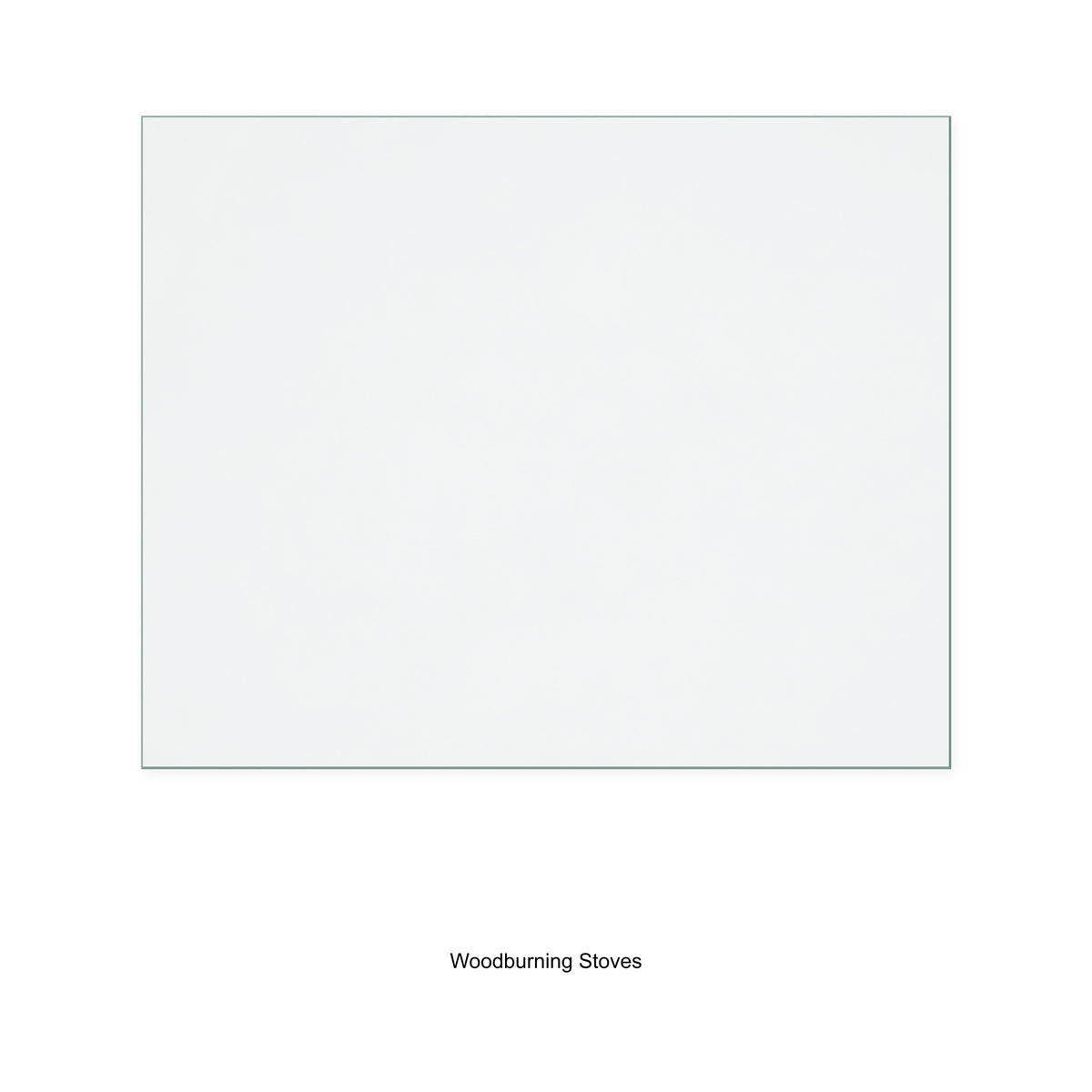 Woodburning Stoves Country Kiln K31 replacement stove glass, 133 mm high x 165 mm wide, 4 mm thick