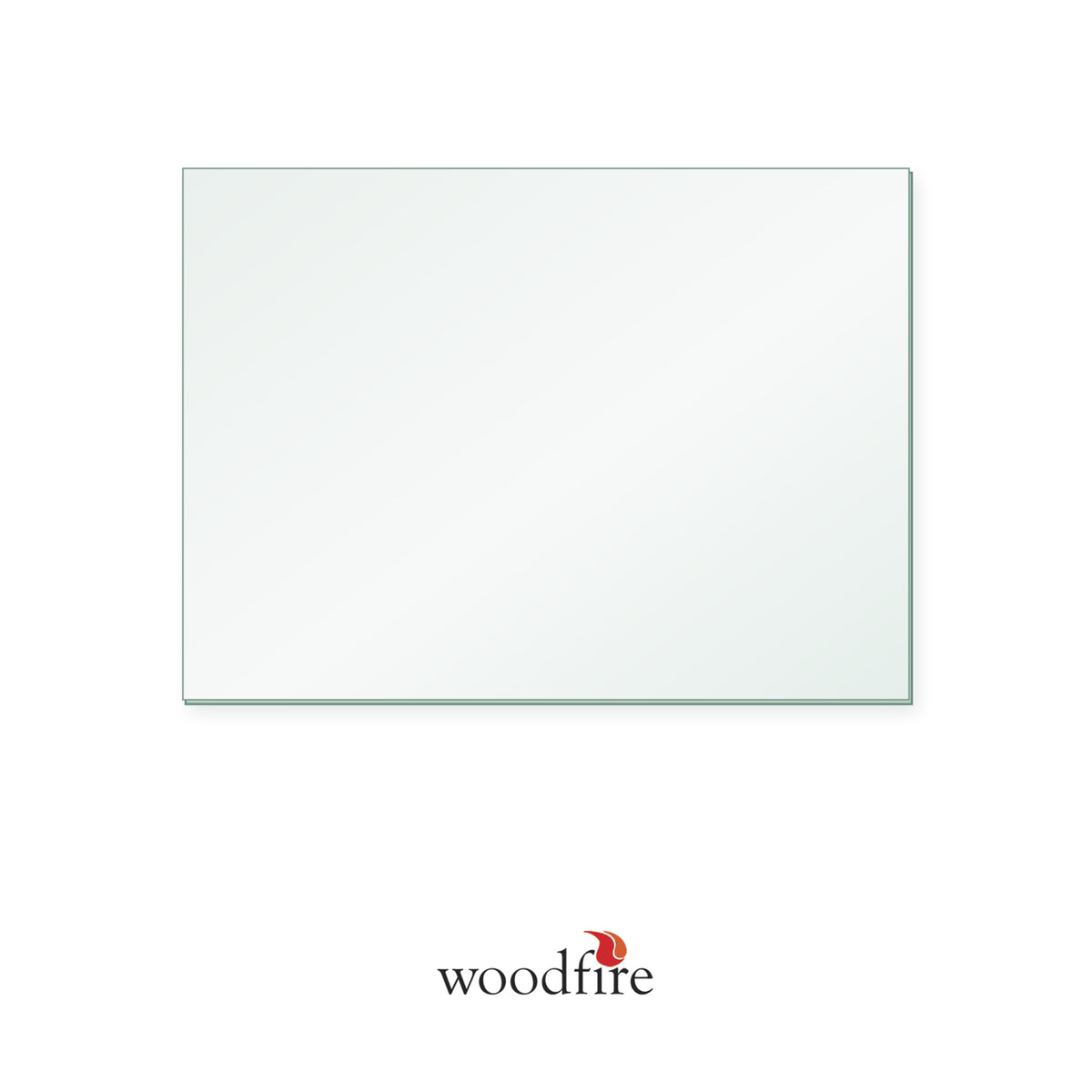 Woodfire CX12 replacement glass, 410 x 300 mm, 4 mm thick