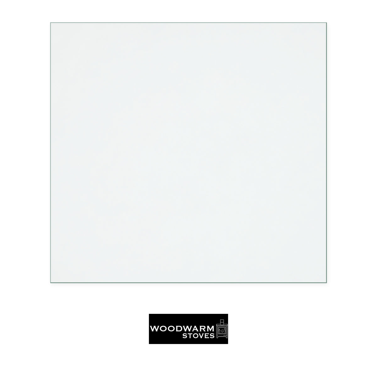 Woodwarm Firelite replacement stove glass, 213 mm high x 226 mm wide, 4 mm thick