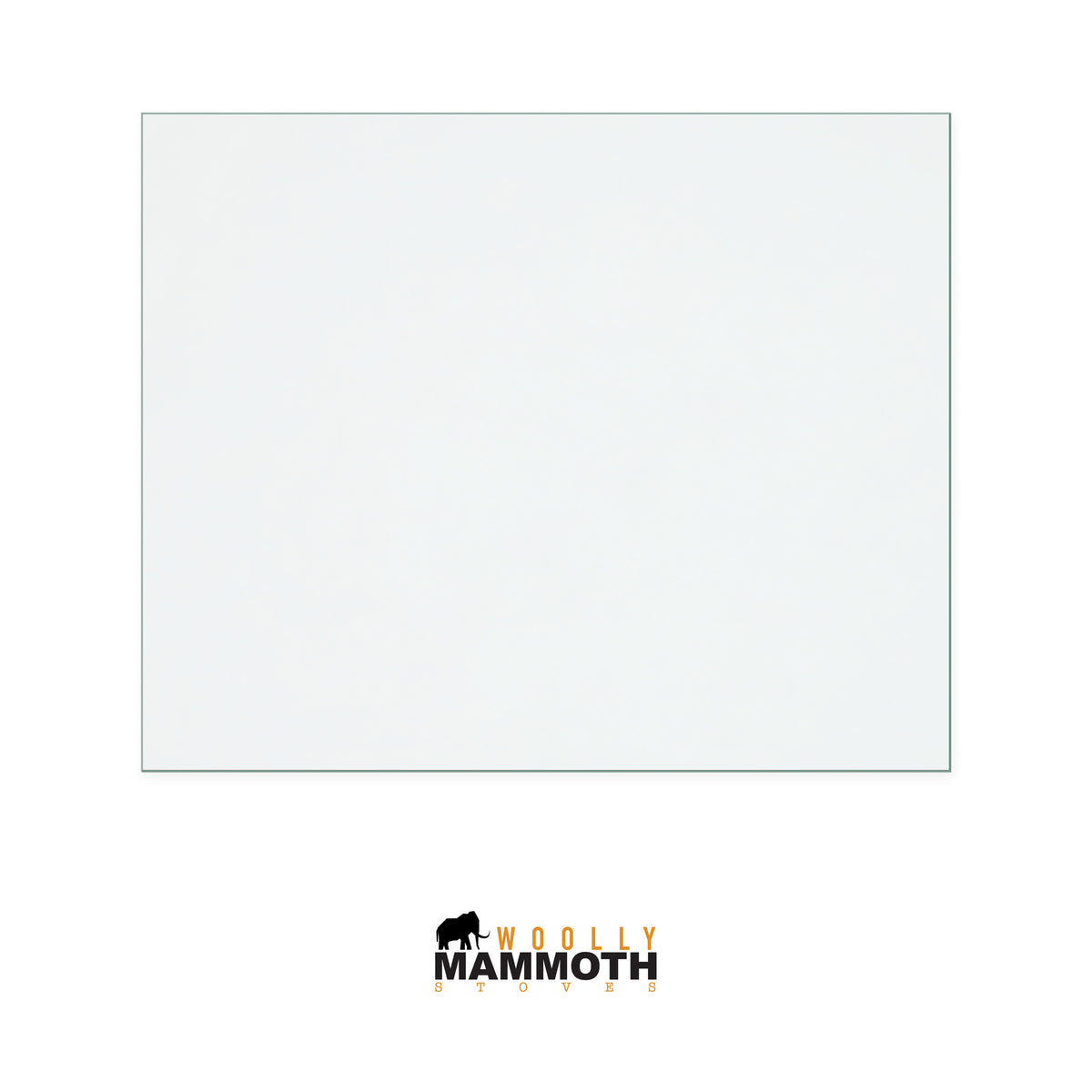 Woolly Mammoth 5 replacement stove glass, 223 mm high x 274 mm wide, 4 mm thick