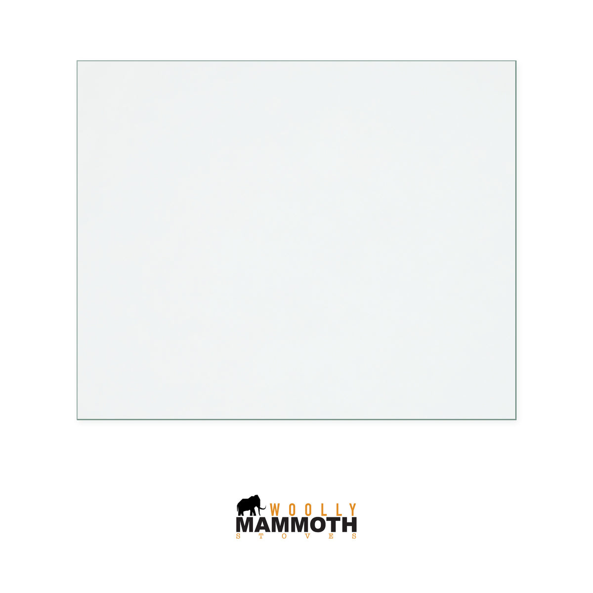 Woolly Mammoth 5 Wide Screen replacement stove glass, 260 mm high x 318 mm wide, 4 mm thick