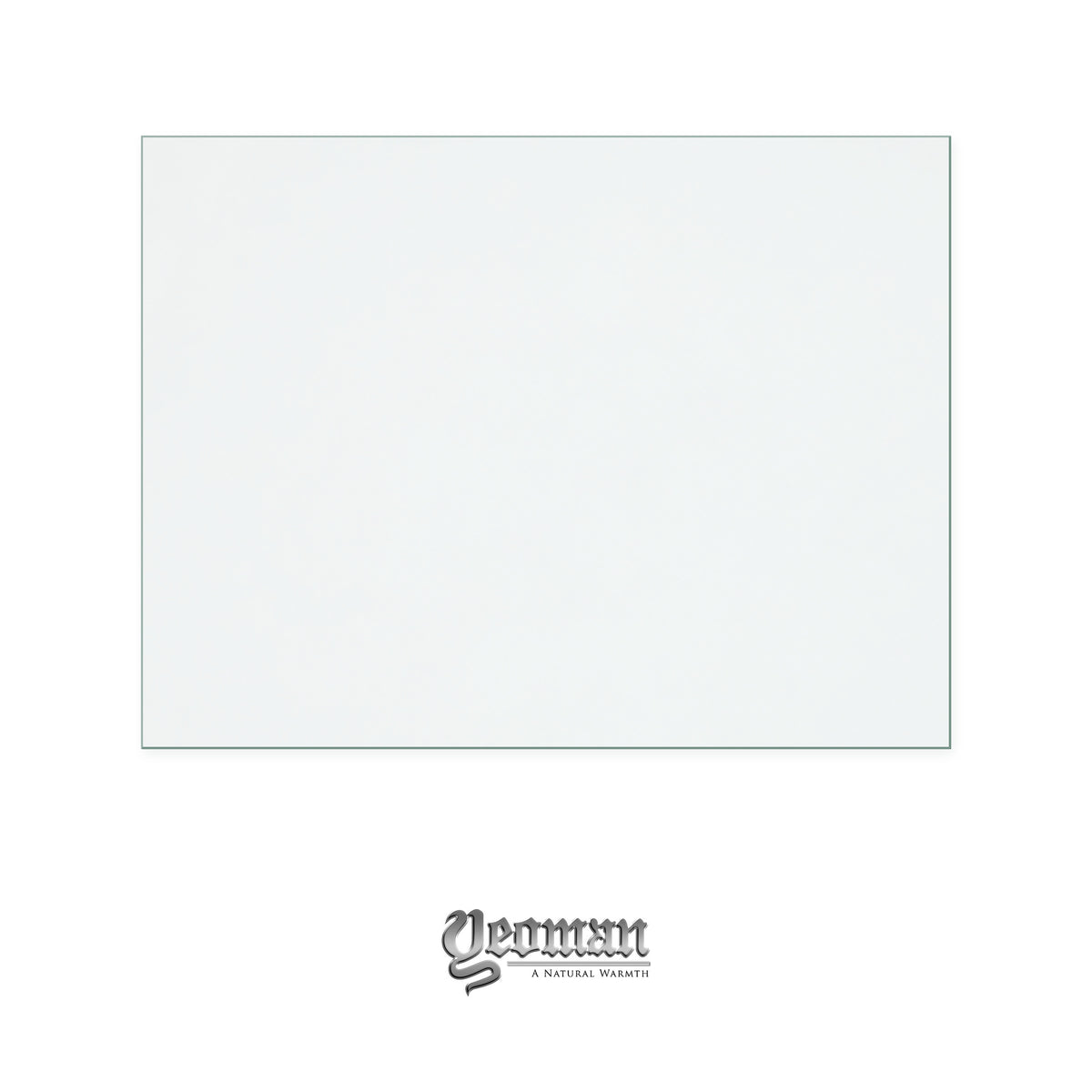 Yeoman Devon replacement stove glass, 168 mm high x 222 mm wide, 4 mm thick