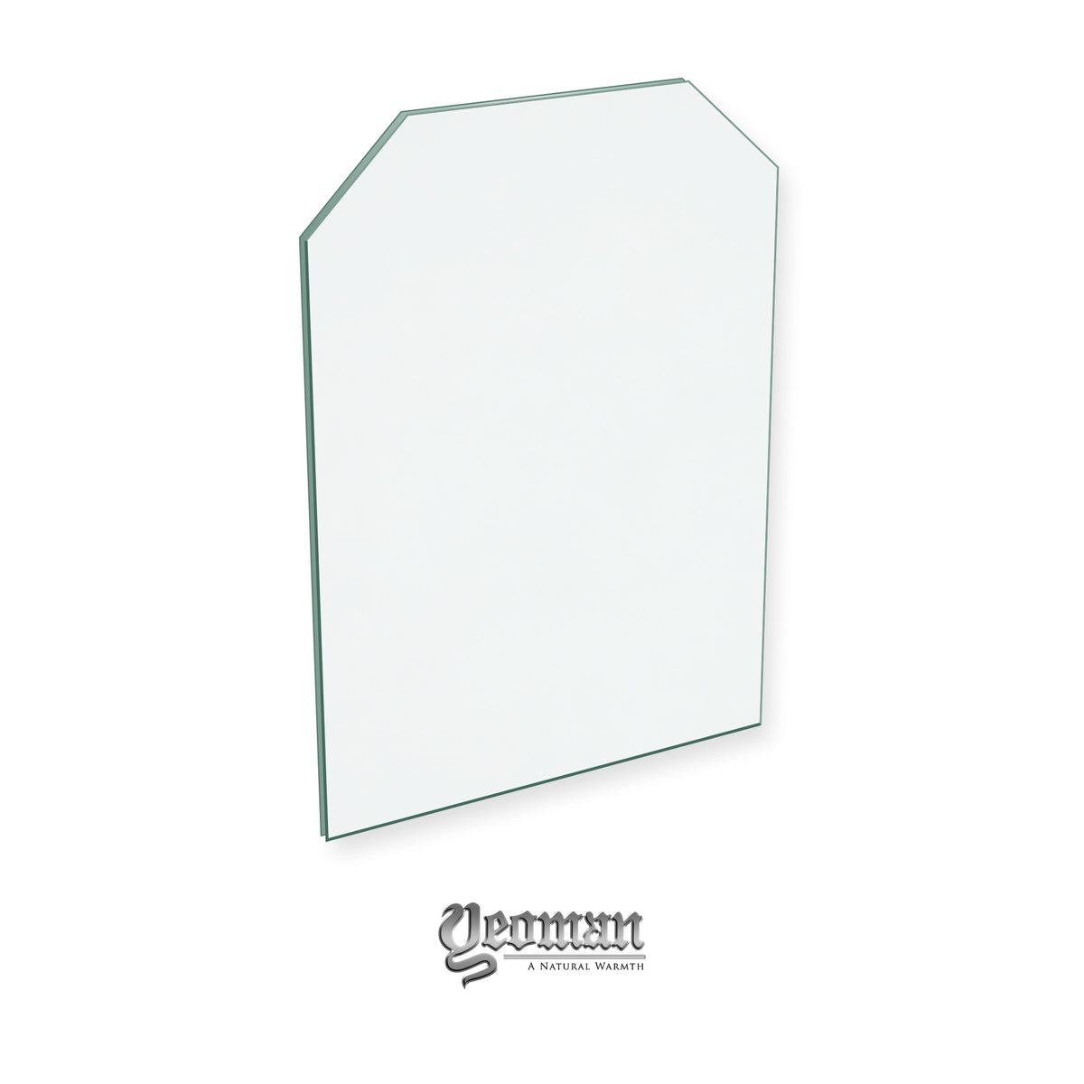 Yeoman Exe (New Model) replacement stove glass, 232 mm high x 168 mm wide, 4 mm thick