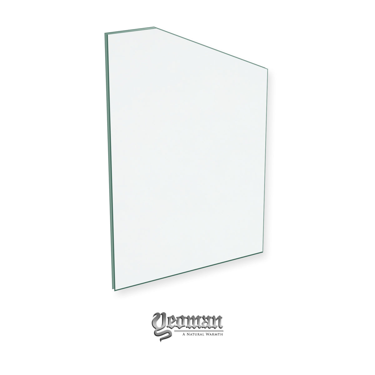 Yeoman Exon MK3 replacement stove glass, 209 mm high x 142 mm wide, 4 mm thick
