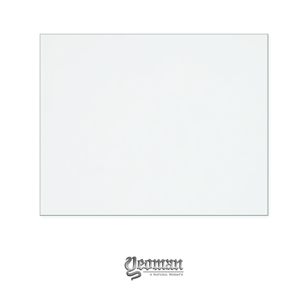 Yeoman Elegance 280 replacement stove glass, 370 mm high x 465 mm wide, 4 mm thick