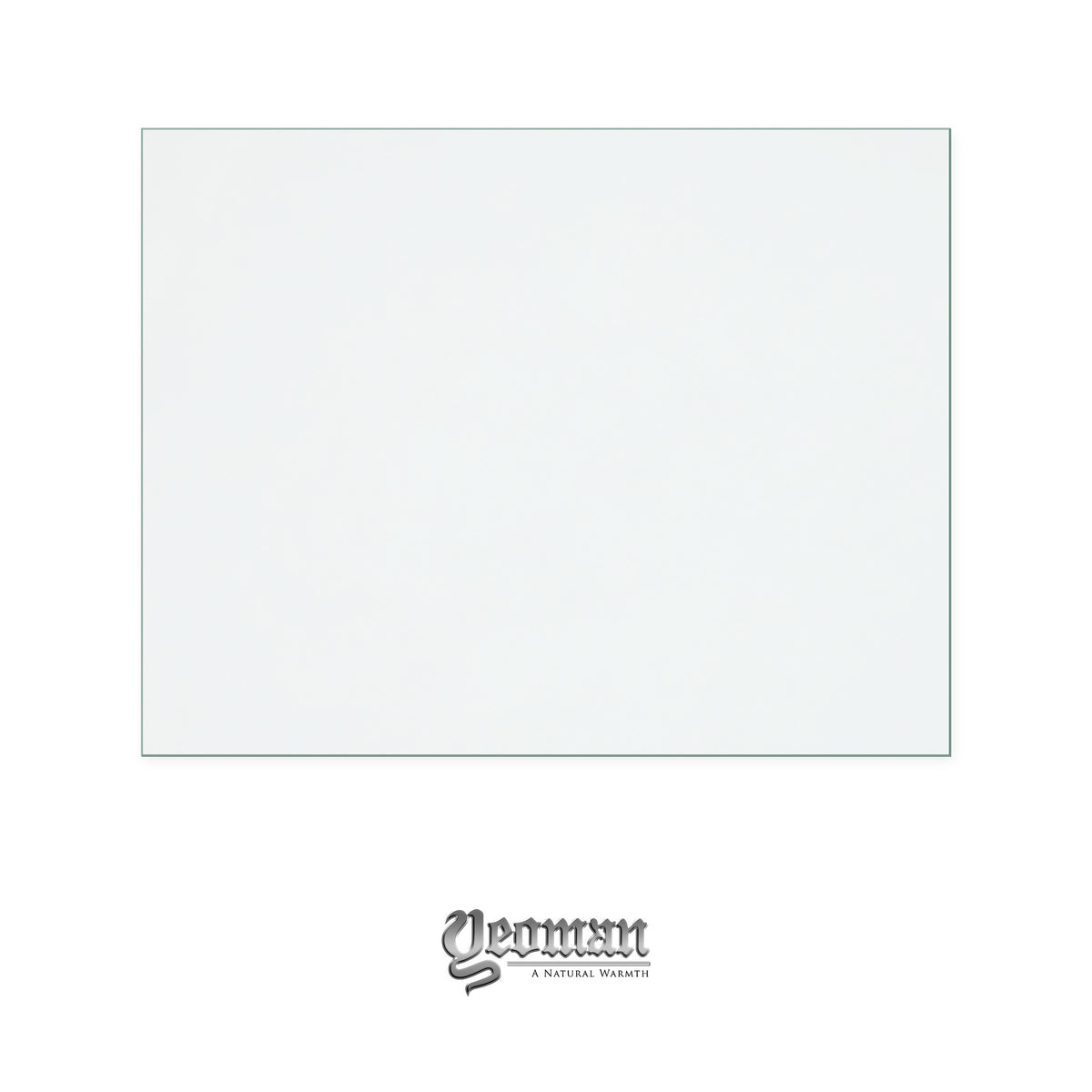 Yeoman Elegance 3 replacement stove glass, 256 mm high x 330 mm wide, 4 mm thick