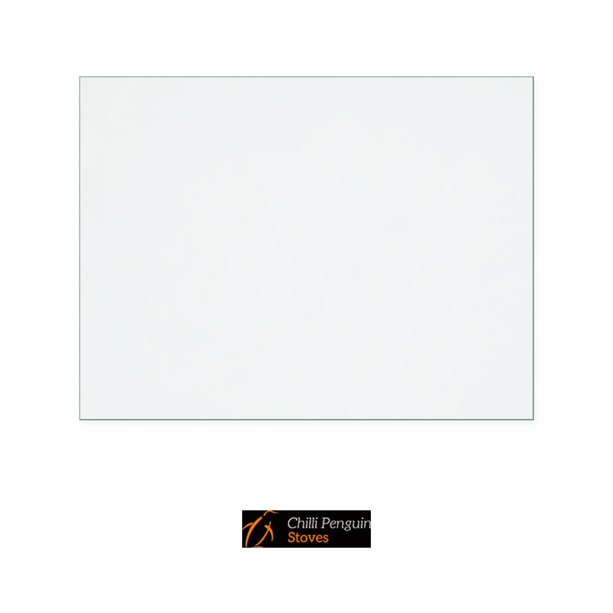 Chilli Penguin Hungry Double Door replacement stove glass, rectangle