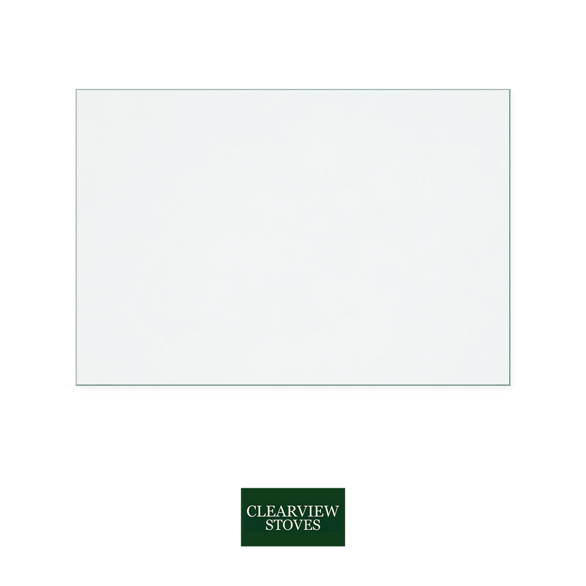 Clearview Solution 500 replacement stove glass, 257 mm high x 377 mm wide