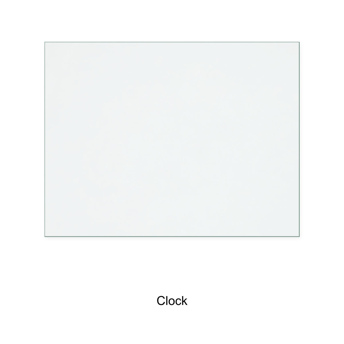Clock Blithfield 5 replacement stove glass, 269 mm high x 352 mm wide