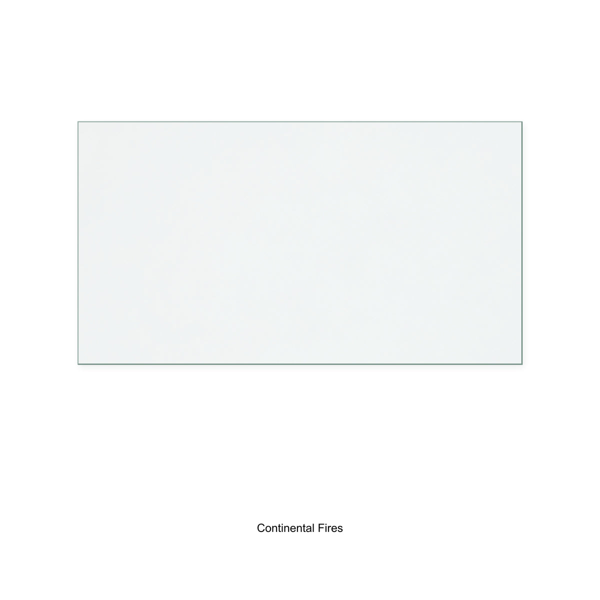 Continental Fires Aralar replacement stove glass, 355 mm high x 650 mm wide