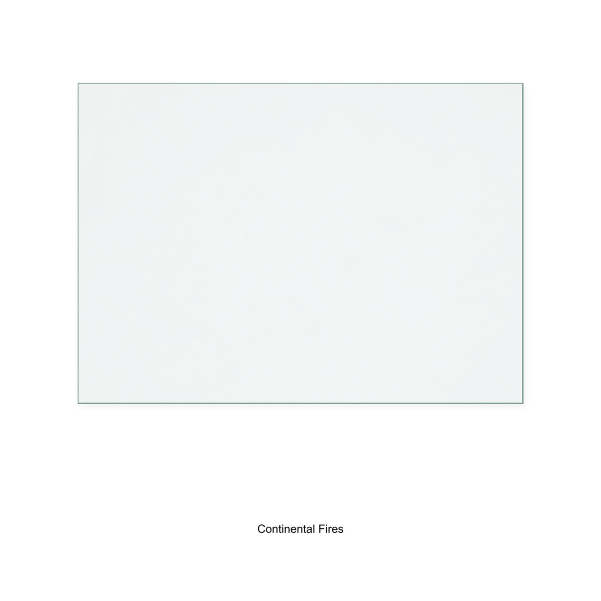 Continental Fires Scirocco 350 replacement stove glass, 484 mm high x 673 mm wide