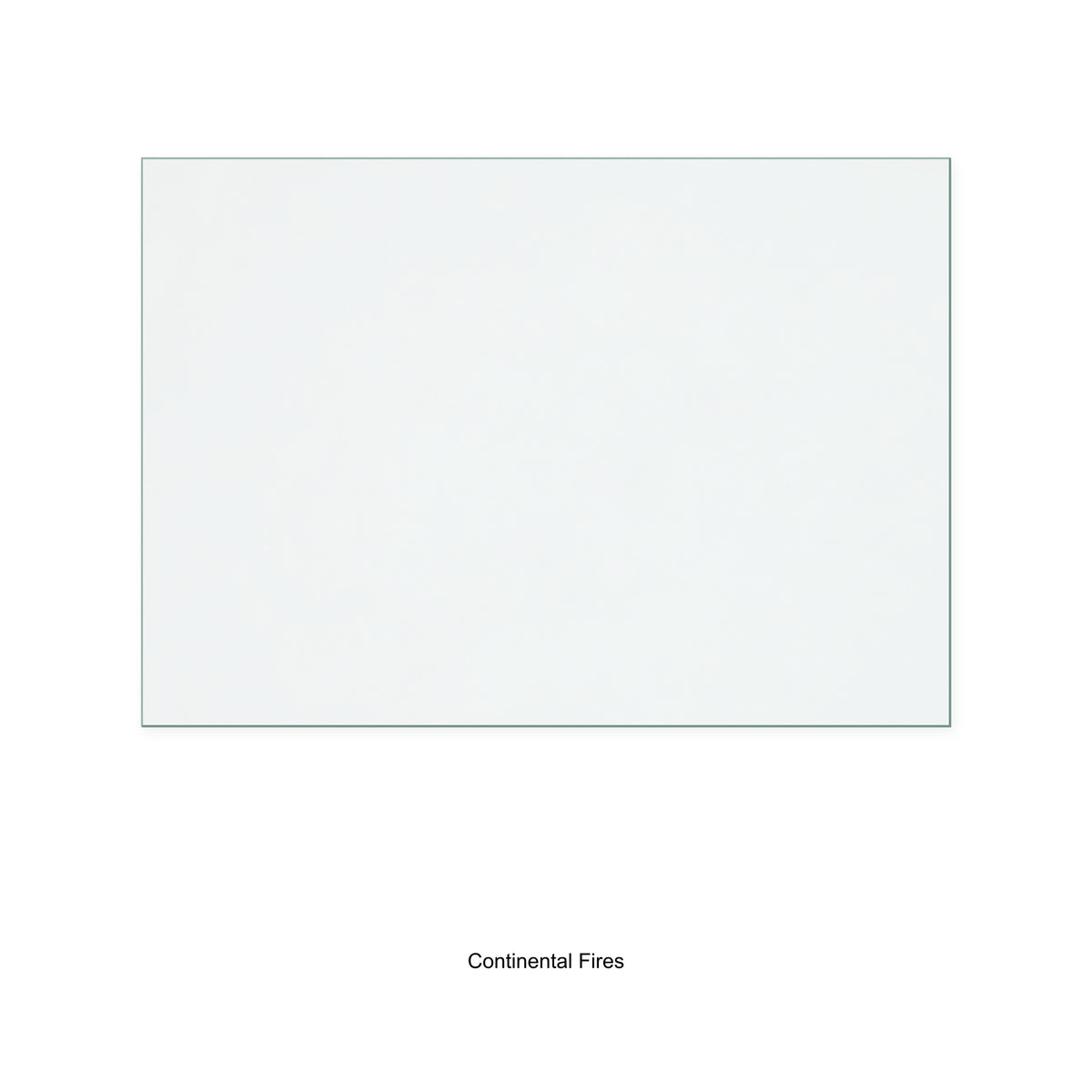 Continental Fires Scirocco replacement stove glass, 473 mm high x 673 mm wide