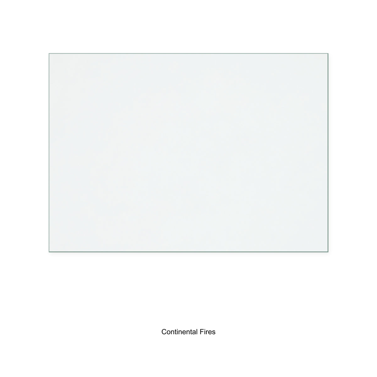 Continental Fires Unilux 65 replacement stove glass, 345 mm high x 485 mm wide