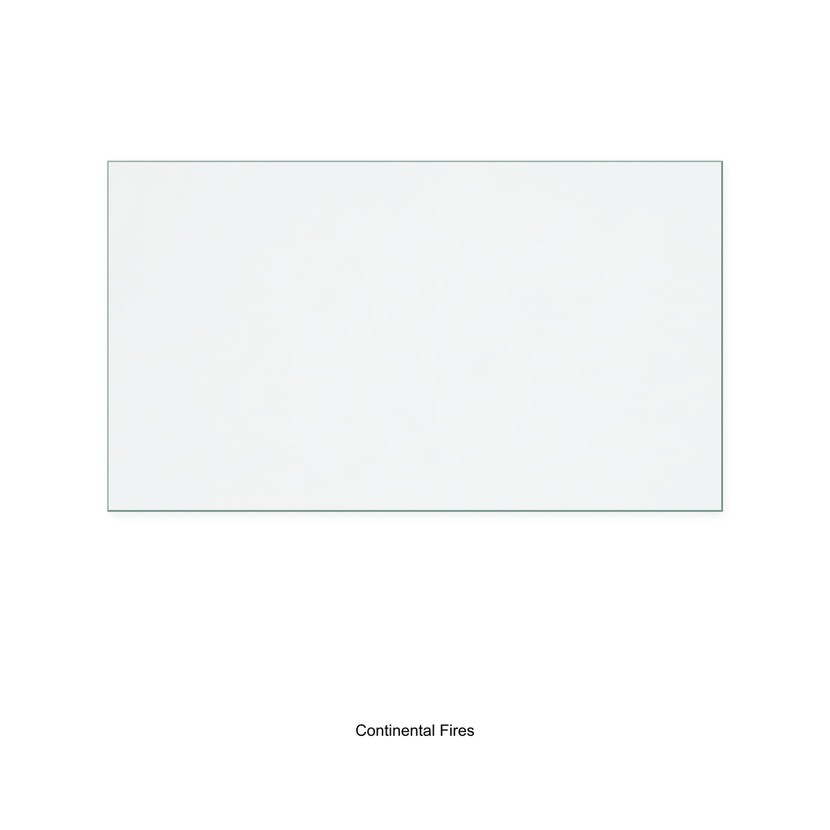 Continental Fires Universal 60 replacement stove glass, 284 mm high x 499 mm wide