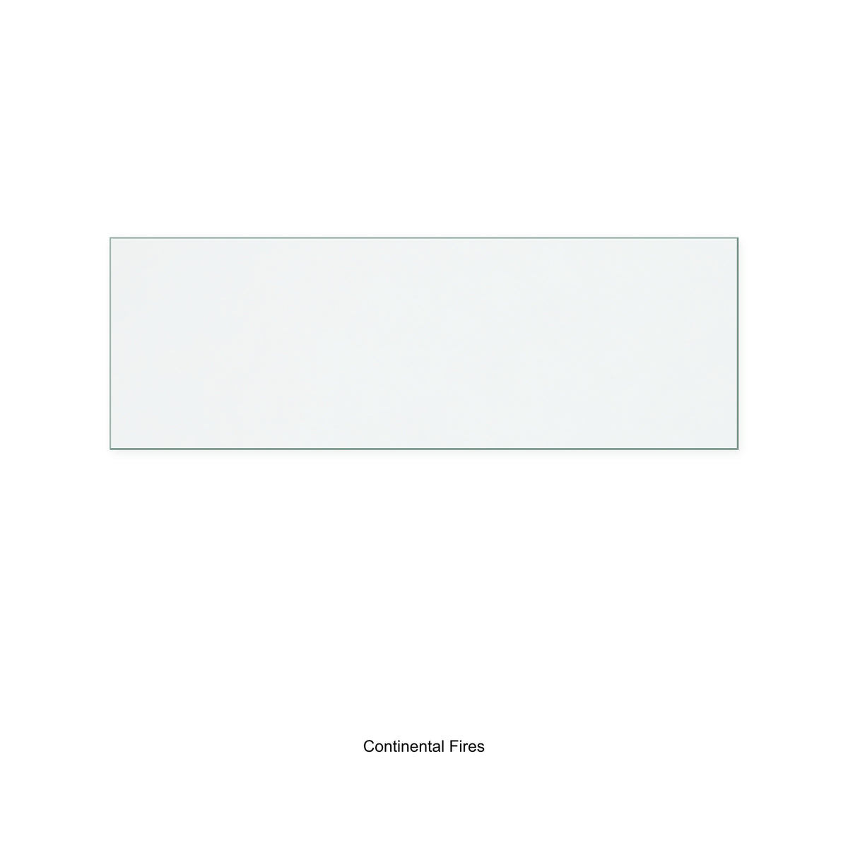 Continental Fires Vento 130 replacement stove glass, 350 mm high x 1040 mm wide