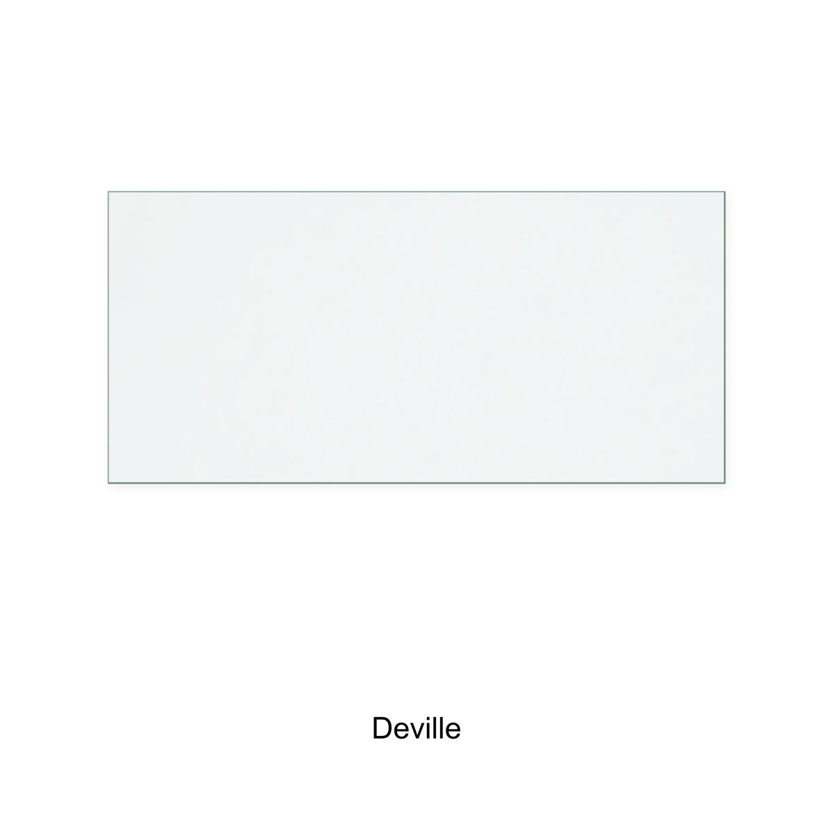 Deville 7762 replacement stove glass, 234 mm high x 495 mm wide